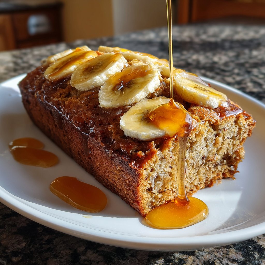 Bananenbrot mit Honig