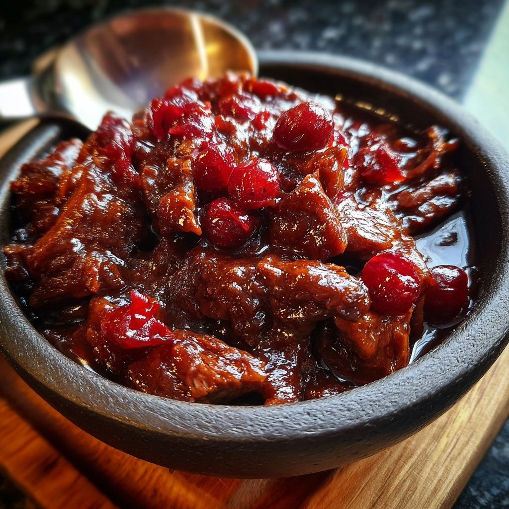 Rehragout mit Preiselbeeren von Slobber