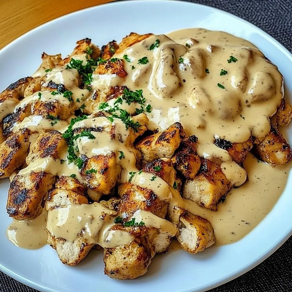 Hähnchen-Gyros in cremiger Sauerrahmsauce