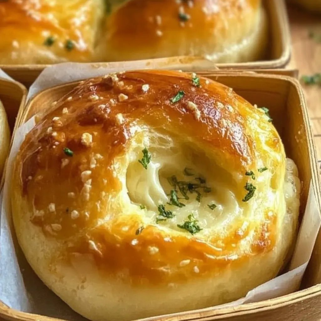 Käsige Knoblauchbrötchen