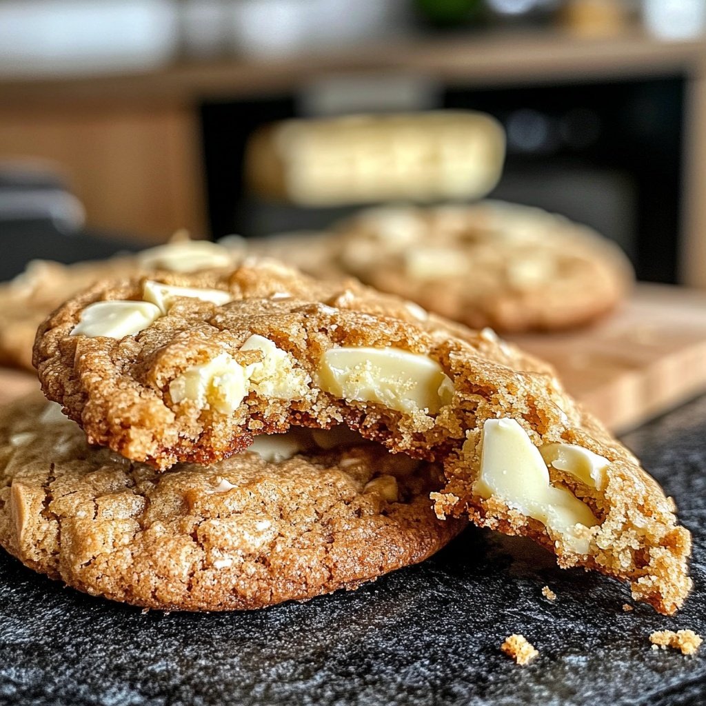Cookies mit weißer Schokolade