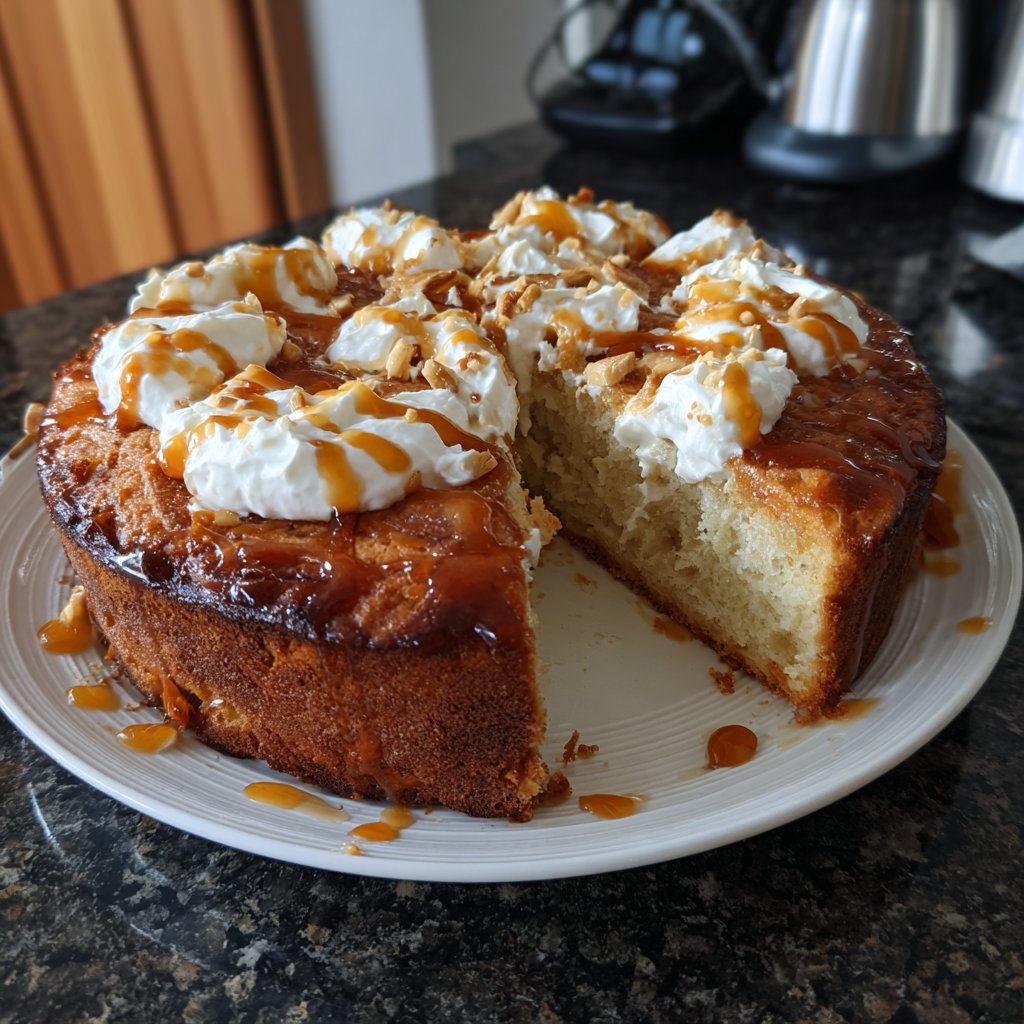 Bananenkuchen mit Joghurt und Honig