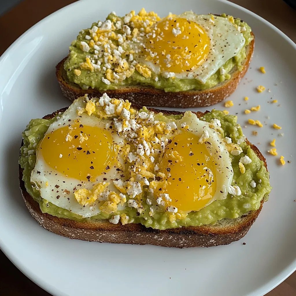 Avocado-Toast mit Eiern