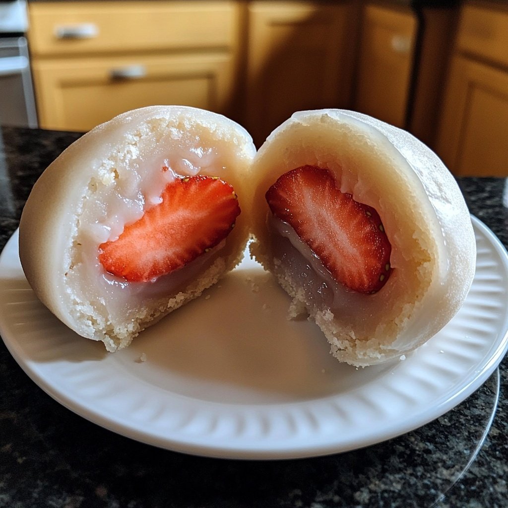 Erdbeer-Mochi