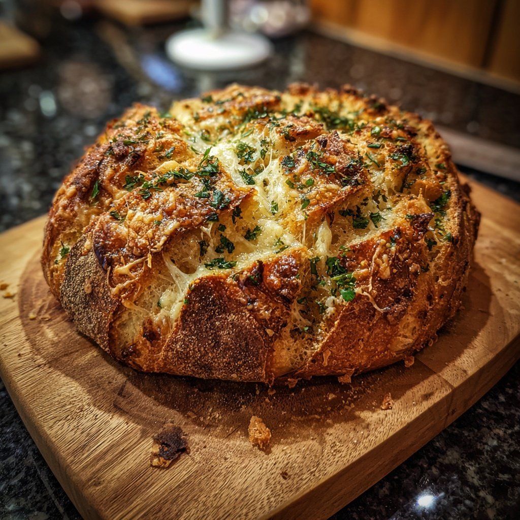 Zupfbrot Mit Käse Kruste
