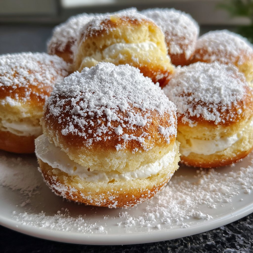 Quarkbällchen mit Joghurtteig