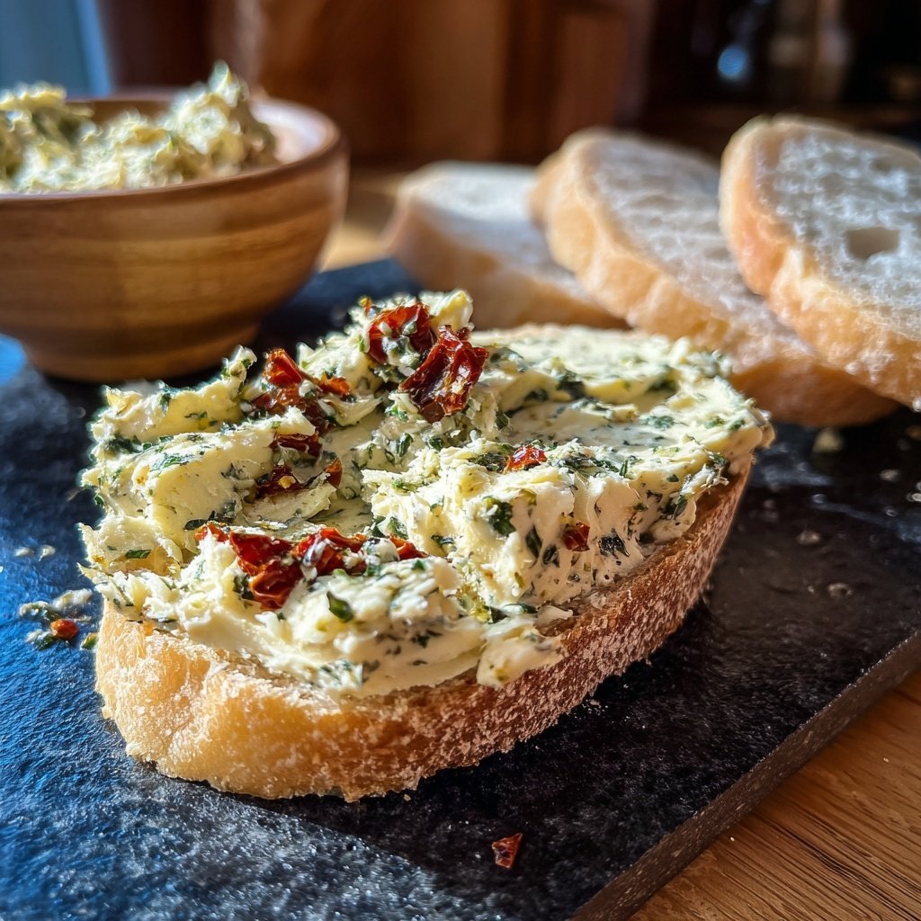 Kräuterbutter Mit Getrockneten Tomaten