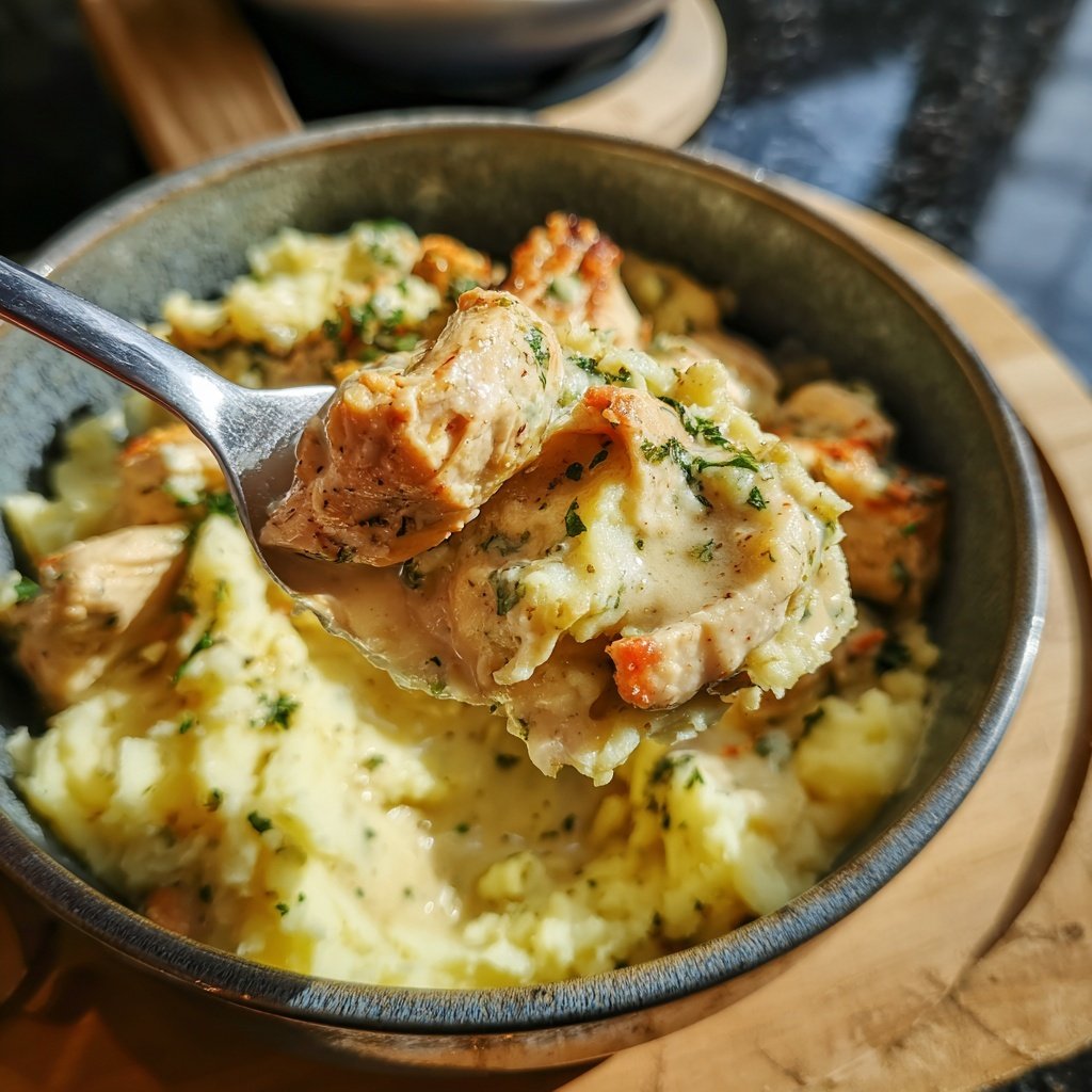 Hausmannskost Cremiges Hähnchen mit Kartoffelpüree