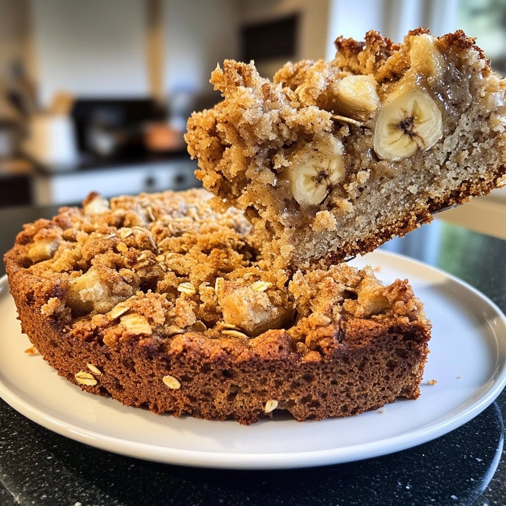 Bananenbrot mit Haferflocken