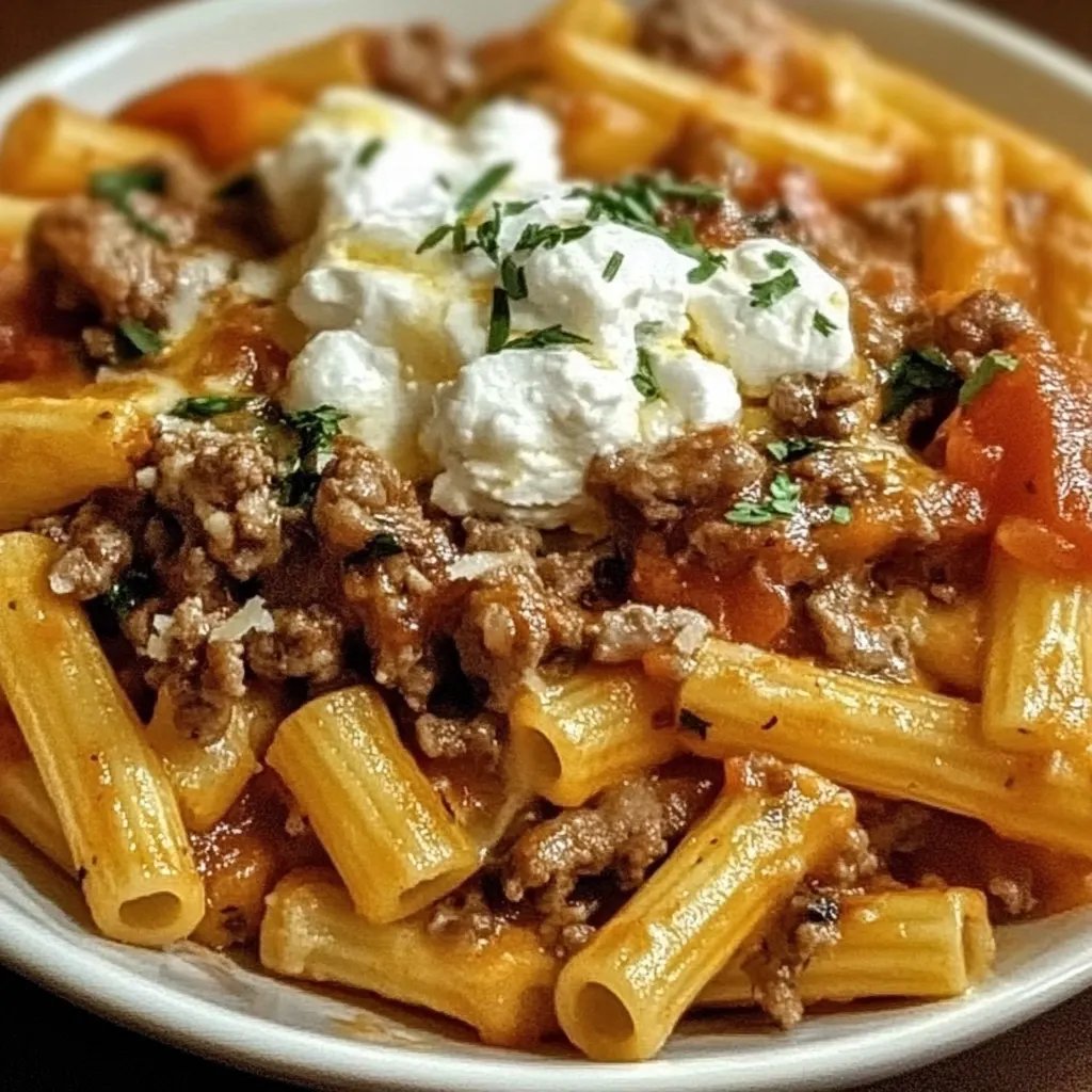 Griechischer Nudel-Auflauf mit Feta und Hackfleisch