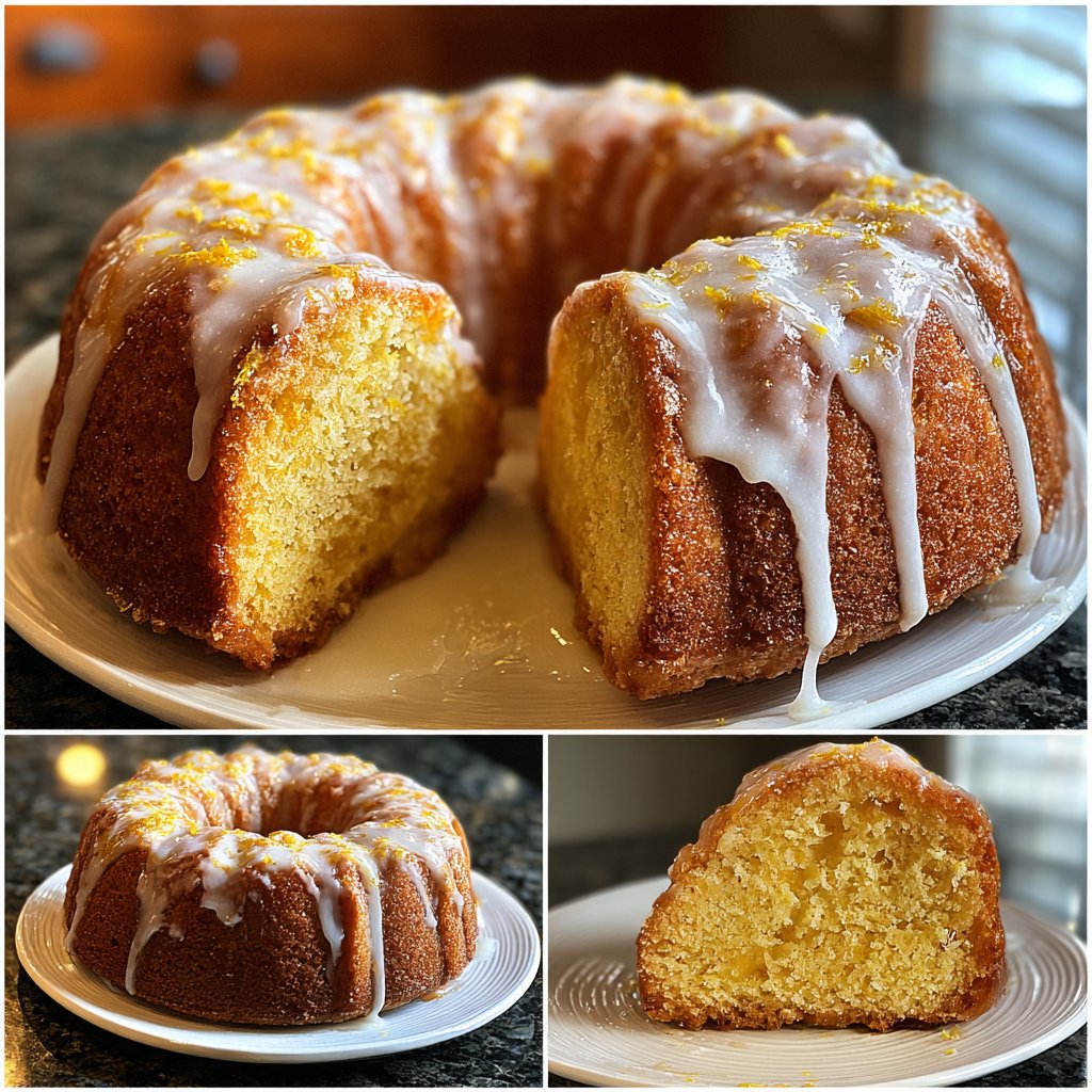 Zitronenkuchen mit Honig
