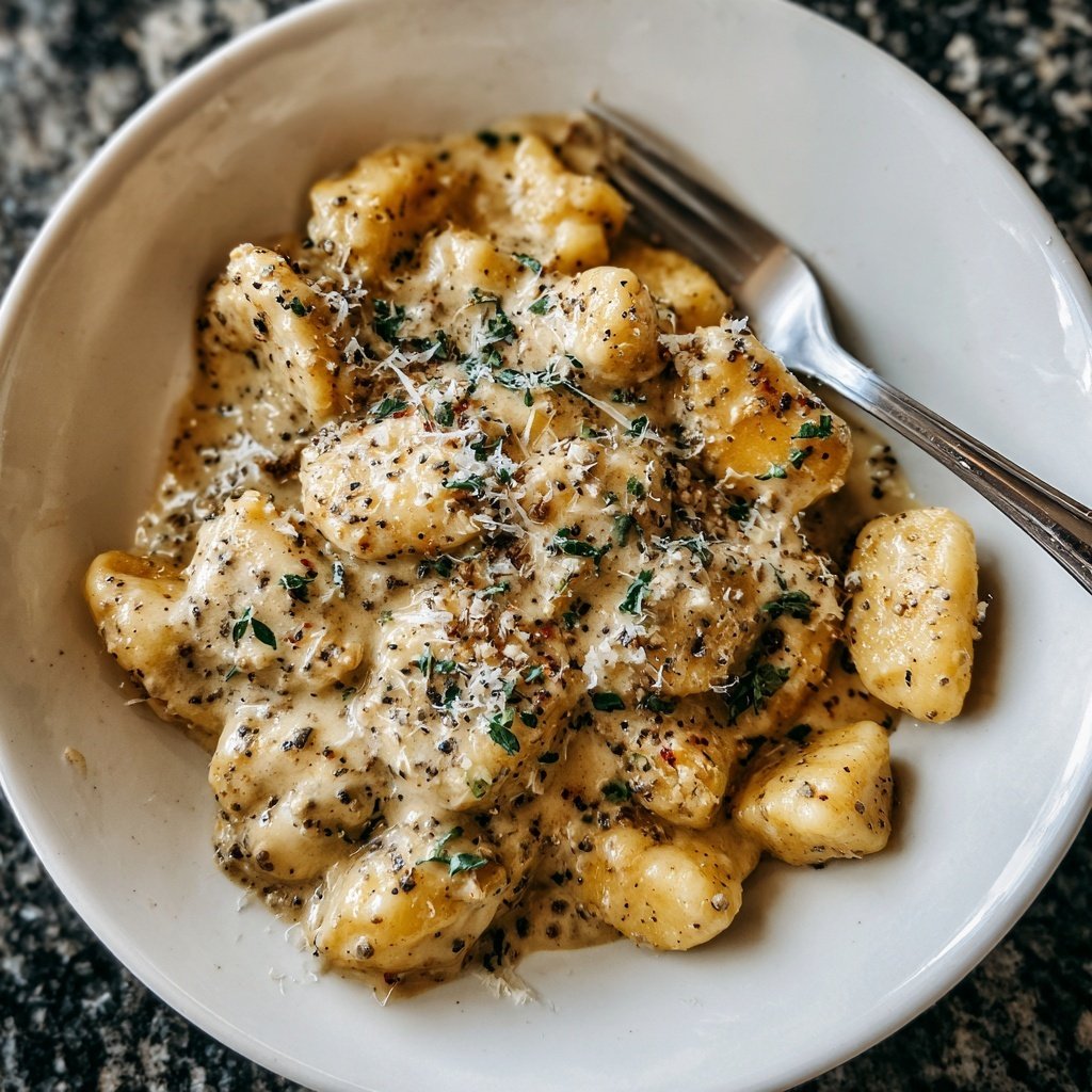 Gnocchi mit Trüffelcreme für Paare