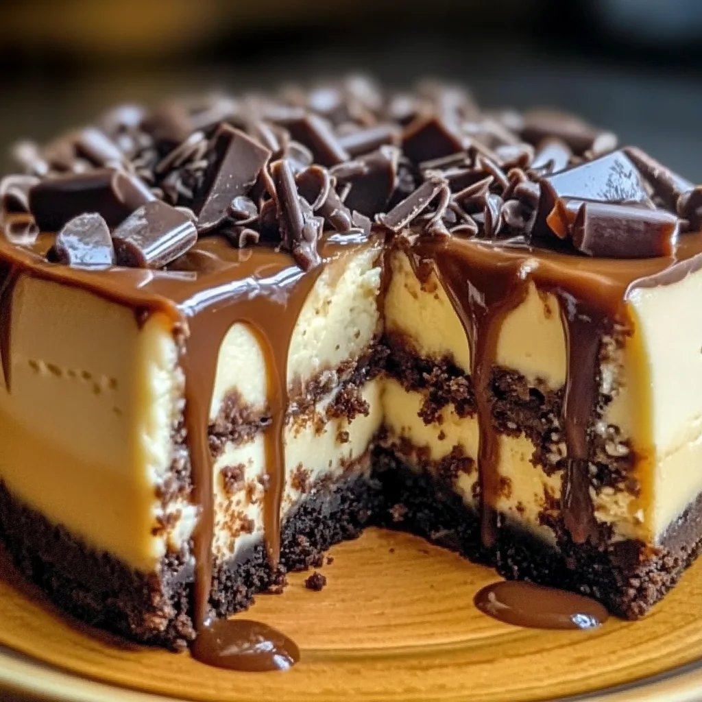 Caramel Brownie Cheesecake
