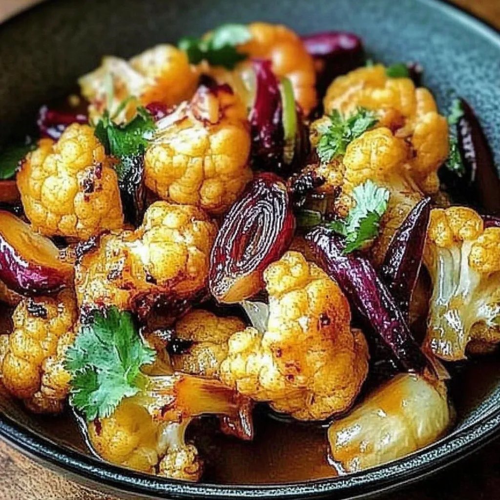 Gebratener Blumenkohl mit Honig-Curry