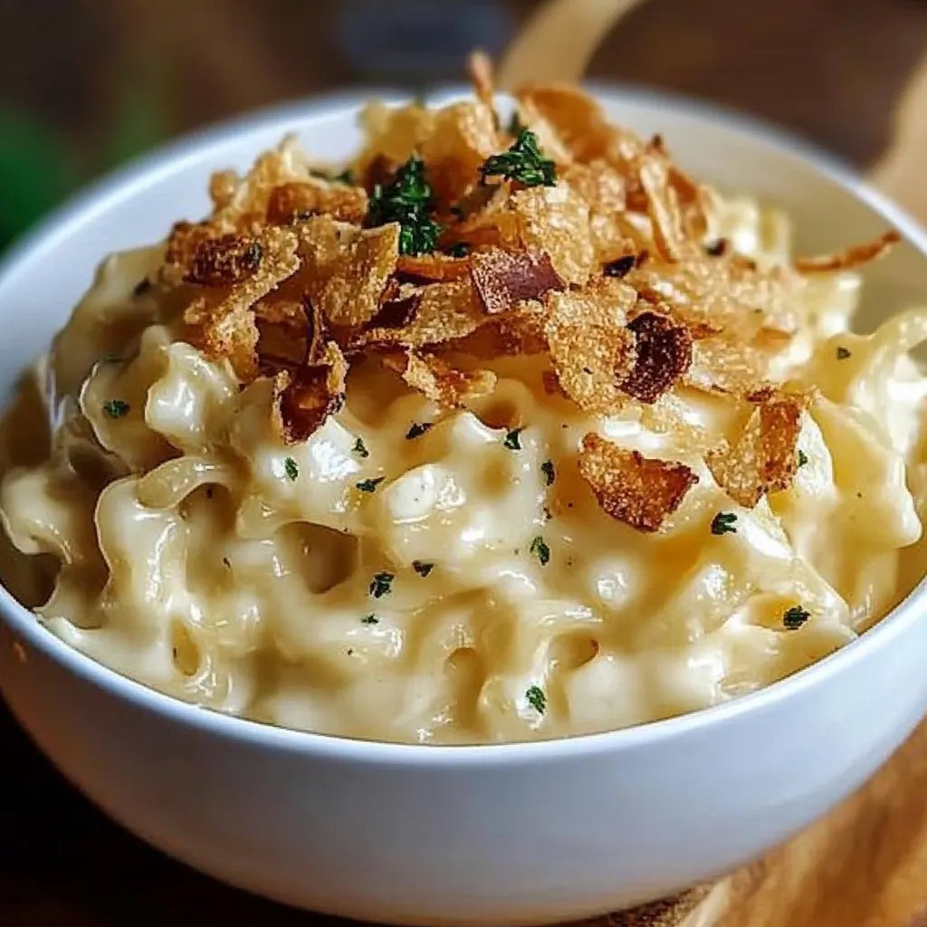 Käse-Spätzle mit Röstzwiebeln