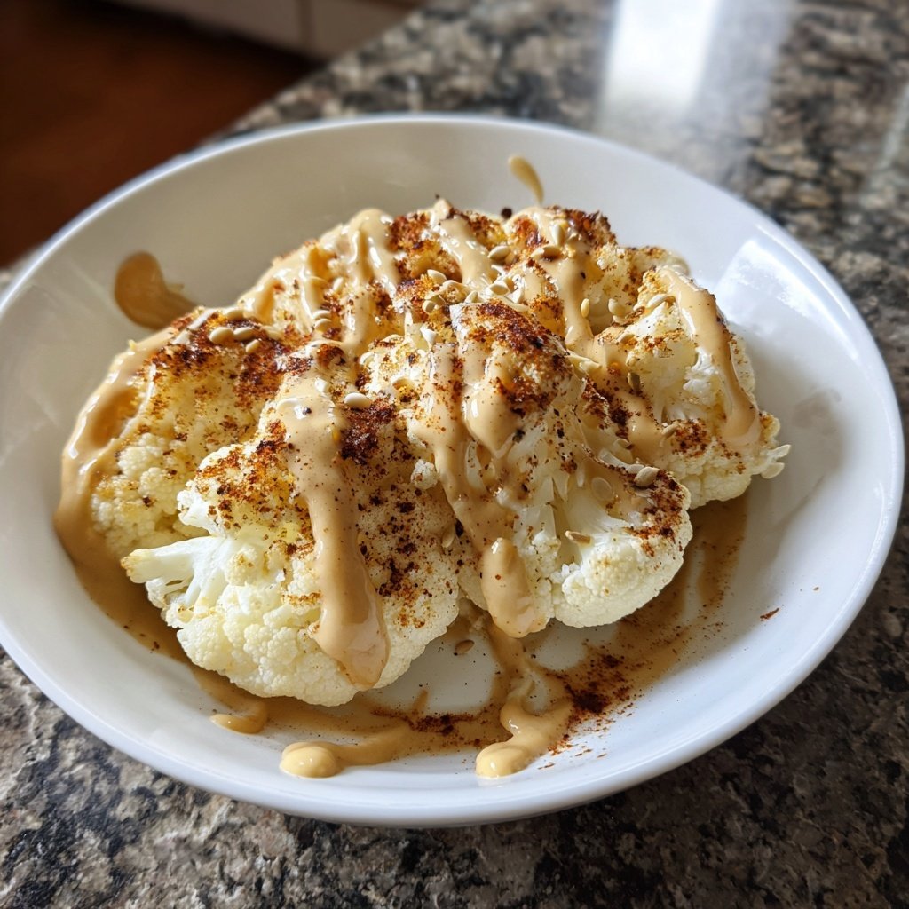 Blumenkohl mit Tahinisauce