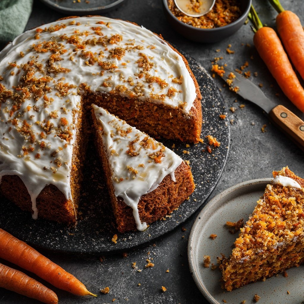 Gesunder Karottenkuchen ohne Zucker